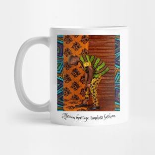African heritage, timeless fashion, African tribal fashion Mug